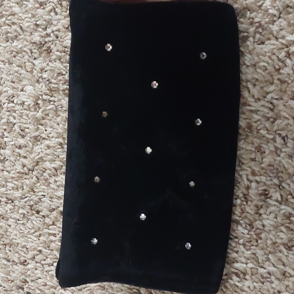 Black rhinestone clutch - NWOT